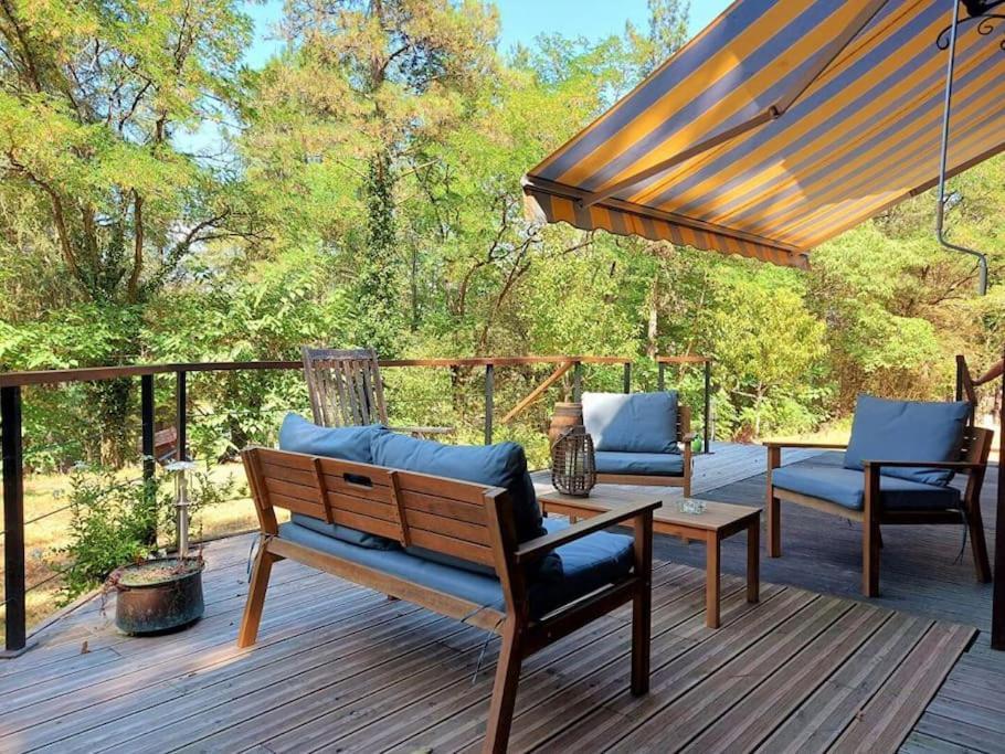 Chalet Au Milieu De La Foret Avec Lac A Proximite Layrac Kültér fotó